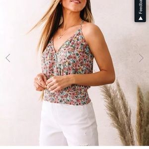 Buckle Willow and Root Floral Tank Top